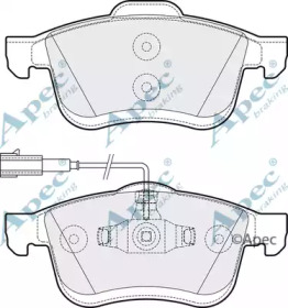 APEC BRAKING pad2120 -  Комплект тормозных колодок, дисковый тормоз